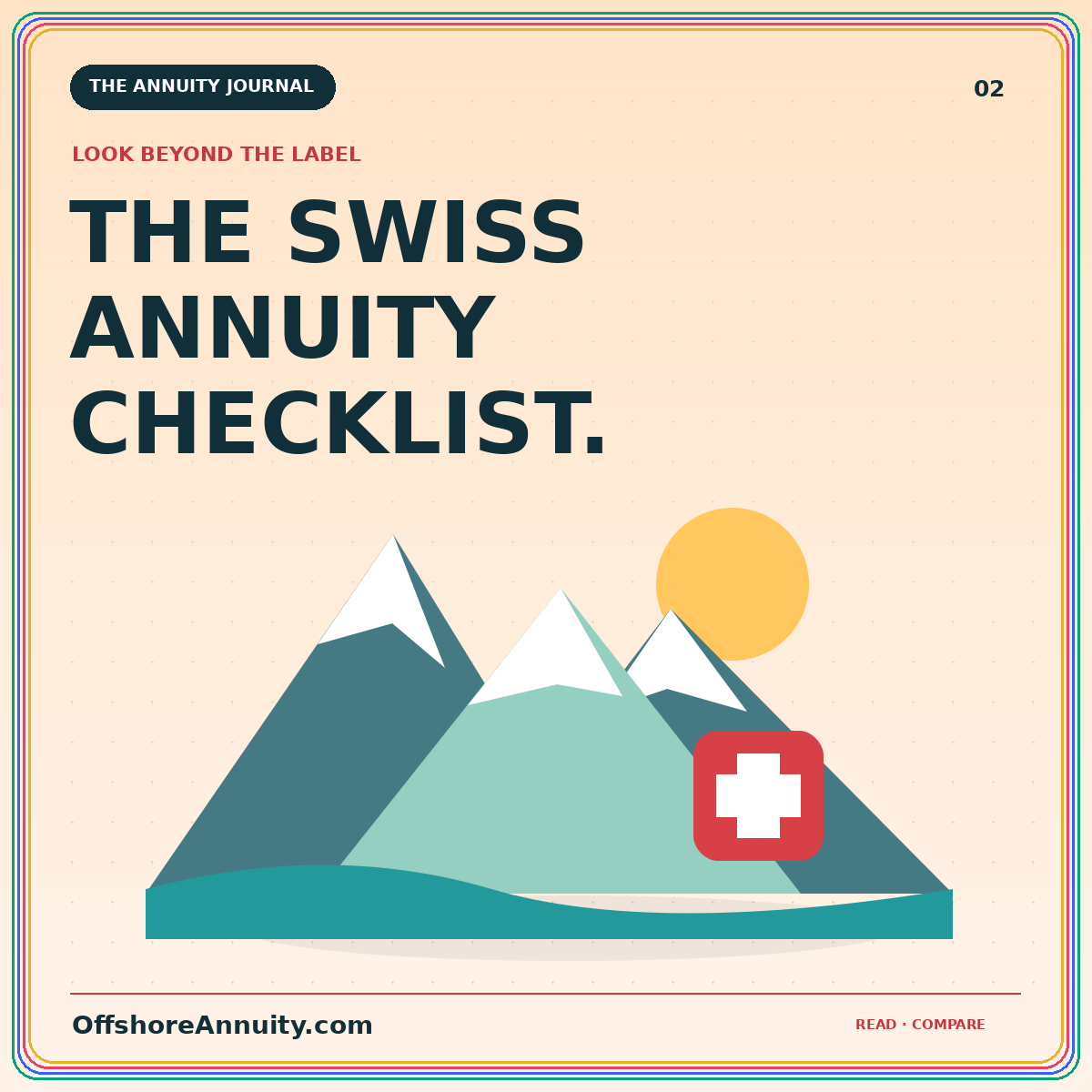 Your Swiss annuity checklist: original illustrated OffshoreAnnuity.com guide cover